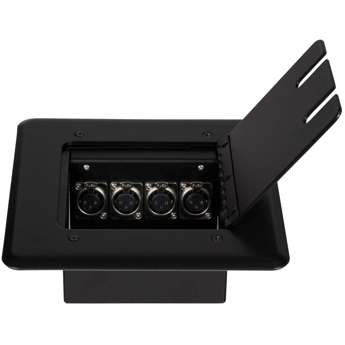Flip Up Stage Box with Four XLR Female Jacks